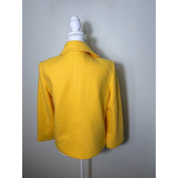 David Meister Yellow Cropped Jacket sz 9 - Picture 3 of 4